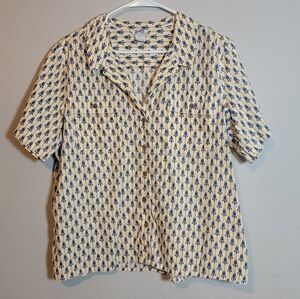 Duluth Trading Co. Artisian Hemp Button-up Shirt Size XL Camp Workwear